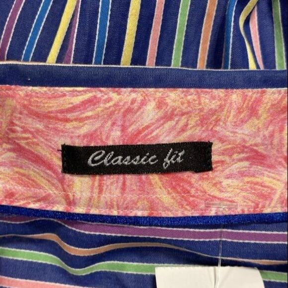 Bugatchi Multicolor Striped Button Down Shirt - Picture 5 of 6